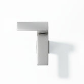 Single Handle Bathroom Faucet, Stainless Steel Single Hole Lavatory Faucet, Modern Sink Faucet, Brushed Nickel