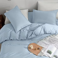 Serta Simply Clean Solid Duvet Cover