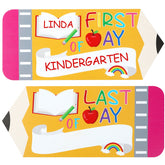 First And Last Day Of School Board Sign,Double Sided Printing Pencil Chalkboard For 1st Day Of Kindergarten Preschool, Back To School Supplies Photo Props Clearance