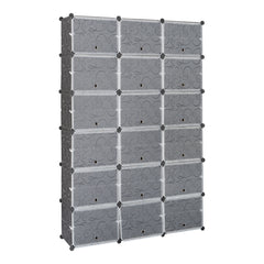 12-Tier Portable 72 Pair Shoe Rack Organizer 36 Grids Tower Shelf Storage Cabinet Stand Expandable For Heels, Boots, Slippers, Black