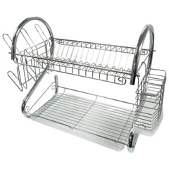 Better Chef 16 2-Level Chrome-Plated S-Shaped Dish Rack