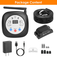 1Set 328FT Electric Wireless Dog Fence System With GPS Location Monitor Collar Receiver Rechargeable Beep Vibration Fence System For Small Medium Large Dogs