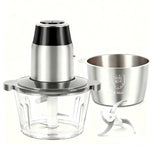 Food Processor, Electric Meat Grinder, Vegetable Chopper, With Dual Bowls