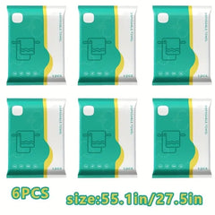 6pcs Portable Disposable Towels, Thickened, Separately Packaged, Soft And Light Beige-Friendly, Highly Absorbent, Suitable For Business Travel, Home Use, Pool Parties, Gym, Office, Vacation, Camping,