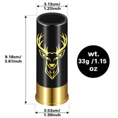 4 Deer Heads 1.5 Ounces - Reusable High-quality Plastic Bullet Cup, Suitable For Whiskey, Cocktails, And Wine, Perfect For Bars, Parties, And Gifts