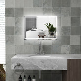 kleankin 32" x 24" LED Bathroom Mirror