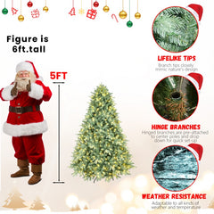 PE, PVC Christmas Tree, Green