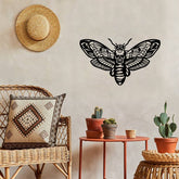 Vintage Moth Metal Wall Art - Gothic & Cottagecore Iron Wall Hanging