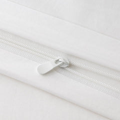White & Pink Extra Large Duvet Cover Set Includes 1 Duvet Cover & 2 Pillowcases. Made Of Premium Breathable Microfiber With Hotel-grade Minimalist Design. Perfect For Bedrooms And Guesthouses.