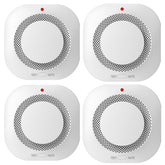 (4 Pack)Smoke Alarm Fire Protection Home Security System Smoke Alarm (Logistics Only For USPS.TK/TMEU Only For Self-pickup)