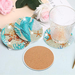 16Pcs Rhinestones Coasters