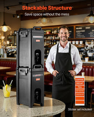 Insulated Hot And Cold Beverage Dispenser 5Gal/19L Drink Server Pack Of 2