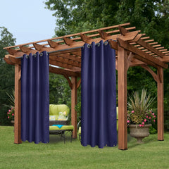 Indoor Outdoor Curtains Grommet Curtain On Top And Bottom 1 Panel