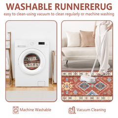 Boho Kitchen Rug Sets 3 Piece With Runner Non Slip Kitchen Rugs And Mats Washable Kitchen Mats For Floor Thick Kitchen Floor Mat Carpet Runner Rugs For Hallway Laundry Holiday Decor