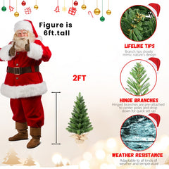 2ft PVC Desktop Tree -Set Of 2