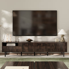 78 Mid Century Modern TV Stand For 65 Inch TVs, TV Console With Storage Cabinets For Living Room, Entertainment Center Storage