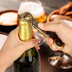Old Style Motorcycle Beer Bottle Opener Black Gift Box With Greeting Card, Exclusive Gift For Motorcycle Enthusiasts, Bar Tool For Beer Enthusiasts, Ideal Choice For Home And Bar Use