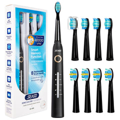 SEAGO Manufacturer SG958 Teeth Whitening Oral Care 5 Cleaning Modes Rechargeable Power Electric Toothbrushes For Gifts