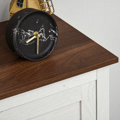 Farmhouse Sideboard Storage Cabinet with Doors and Drawer for Kitchen, Living room, 23.5"x11.75"x34.5", White