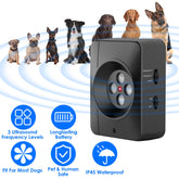 1Pc Ultrasonic Anti Barking Device Indoor Outdoor Dog Bark Control With 3 Frequency Levels Max 32.8Feet Sensing Distance For Most Dog Sizes