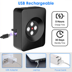 1Pc Ultrasonic Anti Barking Device Indoor Outdoor Dog Bark Control With 3 Frequency Levels Max 32.8Feet Sensing Distance For Most Dog Sizes