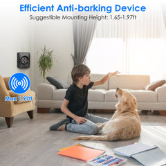 1Pc Ultrasonic Anti Barking Device Indoor Outdoor Dog Bark Control With 3 Frequency Levels Max 32.8Feet Sensing Distance For Most Dog Sizes