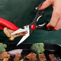 Food Scissors, Sharp Scissors With Walnut Tongs, Bottle Opener, Can Opener, Vegetable Cutting Scissors, Chopping Scissors, USPS Shipping, Supports Self Pickup