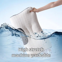 YBZ 3D Knitted Cotton Massage Pillow -white 2pack