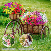 Nepfaivy Artificial Outdoor Flowers UV-Resistant - Realistic Artificial Flowers For Outdoors, Fade Resistant Fake Flowers For Outside, Plastic Faux Flowers For Outdoor Planters