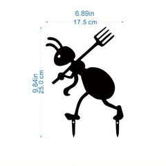 Spooky & Festive Iron Ant Garden Decor - Halloween & Christmas Outdoor