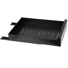 1Pc Pull Out Cabinet Organizer Carbon Steel Slide Out Drawer Storage Smooth Quiet Slide Rails For Kitchen Bathroom Living Room Black 11.81x16.92x2.75inch