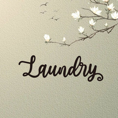 Vintage Industrial Metal Wall Sign For Laundry Room & Garage