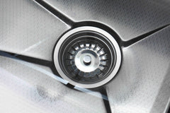 Single Bowl Kitchen Sink With Pull-Out Faucet, 304 Stainless Steel Waterfall Sink, Vegetable & Dish Washing Sink For Kitchen, Laundry Or Utility Use