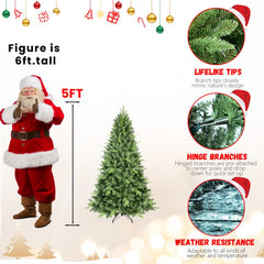 PE, PVC Christmas Tree, Green