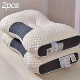 YBZ 3D Knitted Cotton Massage Pillow -white 2pack