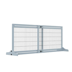 Extra Wide Freestanding Pet Gate With Adjustable Length Dog