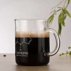 1 PCS Transparent Tape With High Borosilicate Glass Cup, Coffee Cup, Coffee Sharing Cup With Scale Identification
