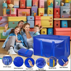 Oversized Mobile Bag With Reinforced Handle, Heavy-duty Storage Handbag, Used For Storing Clothes, Moving Supplies, Christmas Gifts, Sundries, Moving Items, Opaque MateriaOversized Mobile Bag With
