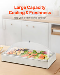 Countertop Food Serving Display Container Condiment Dispenser Tray With Lid