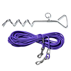Ground Stake Fixed Dog Leash Allows Your Beloved Dog To Play More Freely