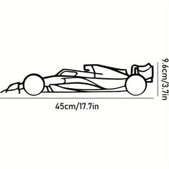 Laser-Cut Metal Wall Art Precise Sports Car Silhouette