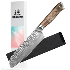 Damascus Chef Knife, 10Cr15MOV Japanese Kitchen Knives Set With Full Tang G10 Handle, Professional Chef Knife For Kitchen, Sheath & Gift Box