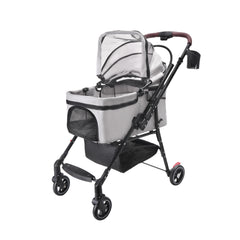 Foldable Pet Stroller For Small Dogs & Cats