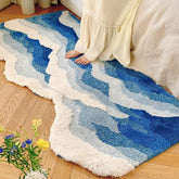Area Rug Color Rug For Bedroom - Non Slip Bath Rug Absorbent Floor Mat For Bathroom - Cute Washable Small Shower Mat - Aesthetic Modern Home Decoration Birthday Gifts, Thanksgiving Day Decor, Christma