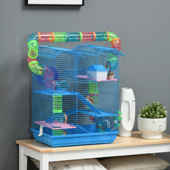 18.5inch 5 Tier Hamster Cage With Tubes And Tunnels