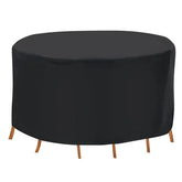 Circular Table Cover UV Water Resistant Outdoor Furniture Protector For Small Round Table Chairs Set