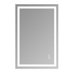 24X36 Inch Frameless Tempered Glass With Dual LED Light Strips For Front And Rear Illumination, Unable To Ship On Weekends, USPS,FedEx