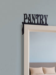 Vintage Farmhouse Pantry Sign - Hand Painted Rustic Wooden Wall Art