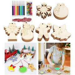 Wooden Christmas Ornaments Blank Wooden Discs With Holes