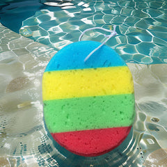 Oval Colorful Bath Sponge